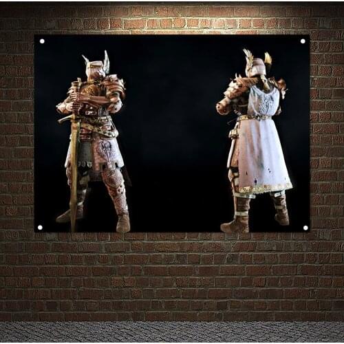 Medieval Crusades Paintings Wall Art Knights Templar Armor Banners Flags Vintage Templar Battles History Poster Interior Decor 8
