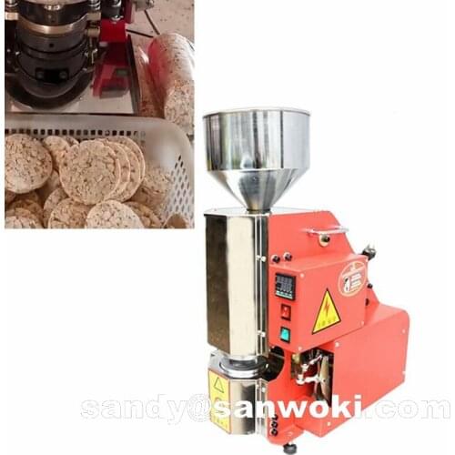 Korean rice cake machine Customized 5-10mm Thick Popped puffing machine Korea crispy rice cake puffed corn snacks making machine