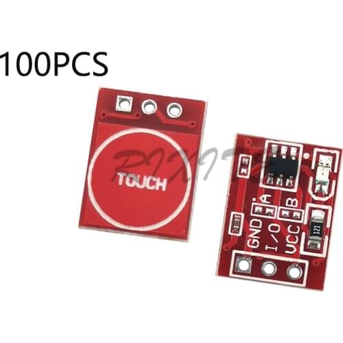100pcs TTP223 Touch button module Self-Locking/No-Locking Capacitive switch single channel modifies sensor