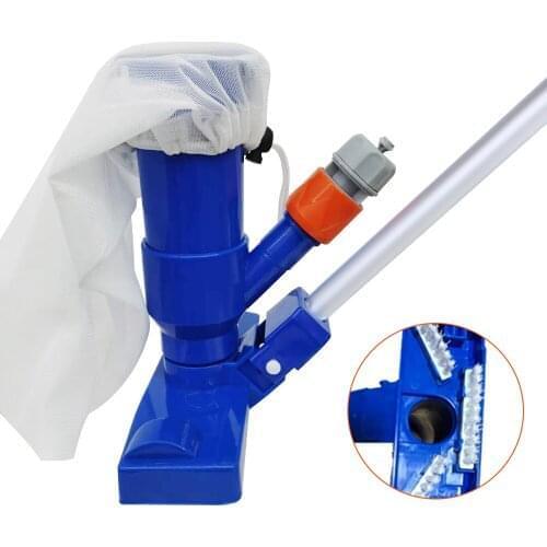 Swimming Pool Cleaning Kit Vacuum Cleaner Suction Head with Brushes Extendable Rod Mesh Bag
