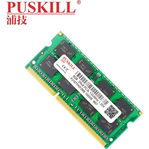 PUSKILL laptop DDR3L 8GB 2GB 4GB 1333 1600MHz 12800 for SODIMM RAM