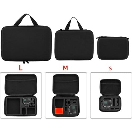 Portable Carry Case Small Medium Large Size Anti-shock Storage Bag For GoPro- Hero 9 Action Camera Handbag Hard Shell Box