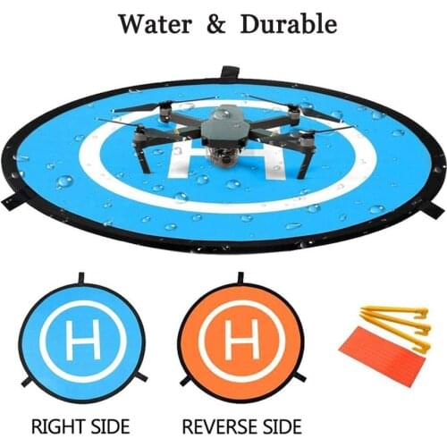 Drone Landing Pad, 30"/75cm Waterproof Portable Foldable Helipad Helicopter Landig Mat for DJI Mavic Pro Phantom 2/3/4/ Pro, RC
