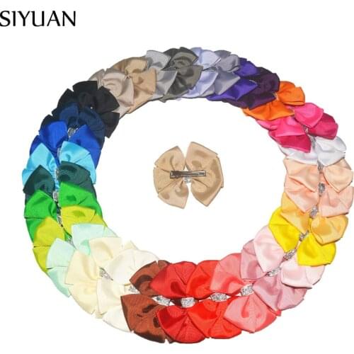 Trial Order 3pcs/lot Alloy Alligator Hairpin with 3.6'' Fan-shaped Grosgrain Ribbon Bow Hair Bow Clip Fashion Headdress FC128