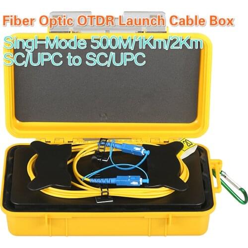 SC/UPC to SC/UPC OTDR Dead Zone Eliminator,Fiber Rings ,Fiber Optic OTDR Launch Cable Box Single-Mode 1310/1550nm Free shipping