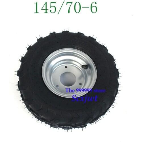 2019 hot sale STOCK IN USA Go Kart Buggie Atv Quad 1 Wheeler Front Rear Atv Tires and Wheels 145/70-6 for 6" Rims TU