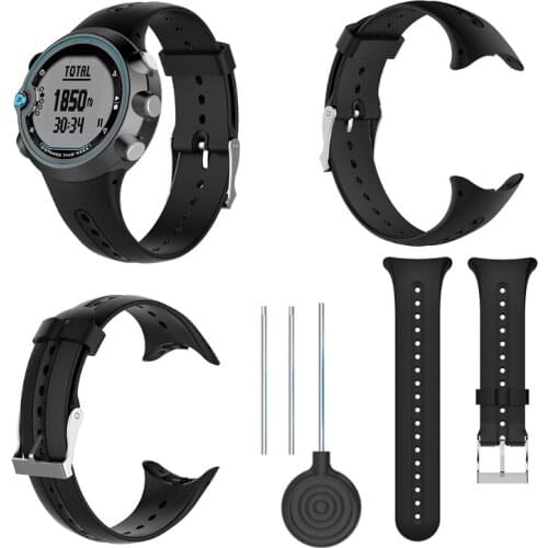 C1FB Replacement Silicone Watch Band Wrist Strap With Tools for Garmin Swim Watch