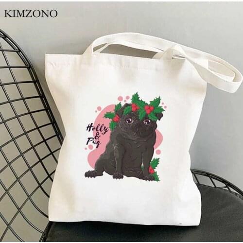 Pugs Pug Dog shopping bag bolsa tote shopping eco shopper jute bag bag bolsas ecologicas tote cloth reciclaje custom