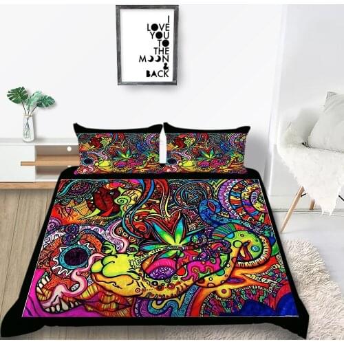 Thumbedding Bohemia Bedding Set Unique Design Creative 3D Duvet Cover Colorful King Queen Single Double Full Twin Soft Bed Set