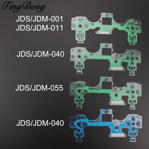 TingDong Replacement Buttons Ribbon Circuit Board for PS4 Dualshock 4 Pro Slim Controller Conductive Film Keypad flex Cable PCB
