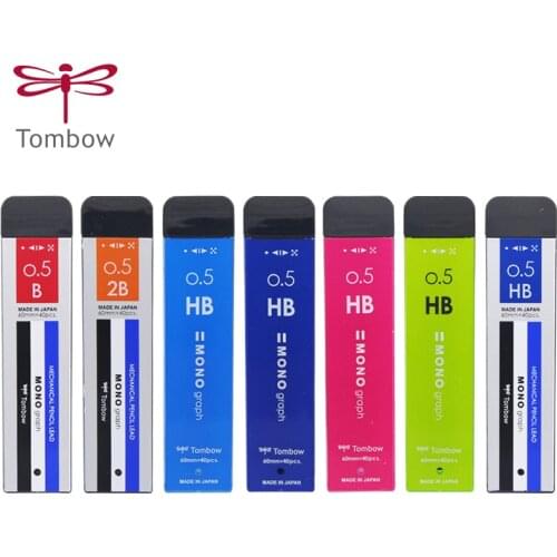 Tombow MONO Series Automatic Pencil Replacement Core 0.5 / 0.3mm Lead Core 40 Packs Have Toughness Smooth and Not Easy To Break