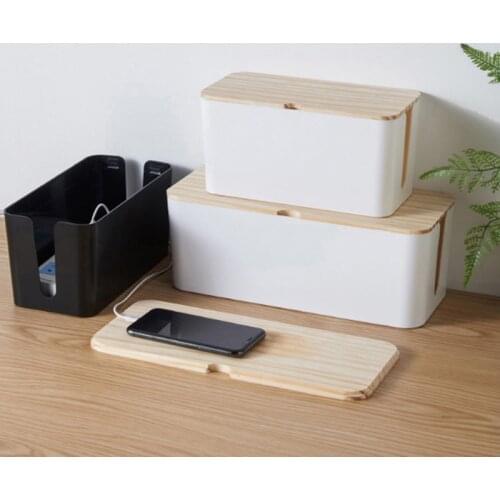 Cable Storage Box Case Wire Management Socket Safety Tidy Organizer Anti Dust