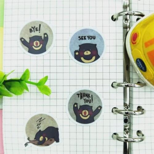 40 bear avatar stickers cartoon funny scrapbook stickers for children, DIY laptop suitcase skateboard motorcycle bicycle toy