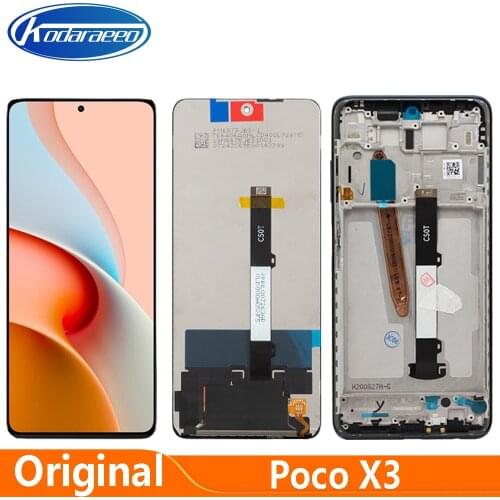 6.67'' For Xiaomi Poco X3 NFC M2007J20CG M2007J20CT LCD Display Touch Digitizer Screen Assembly Poco X3 MZB07Z0IN M2007J20CI