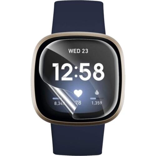 1Pcs Full Coverage Screen Protector For Fitbit Versa 1 2 3 Soft Hydrogel Protective Film For Fitbit Watch Accessories(Not Glass)