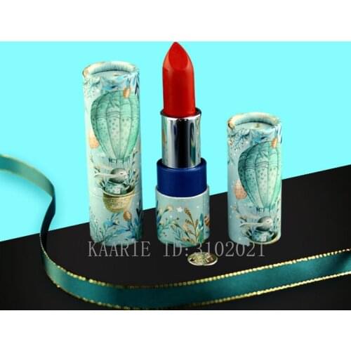10/30/50pcs Paper Blue Hot Air Ballon Rabbit Round Empty Lipstick Tube 12.1mm Lip Balm Bottle Cosmetics Refillable Shell
