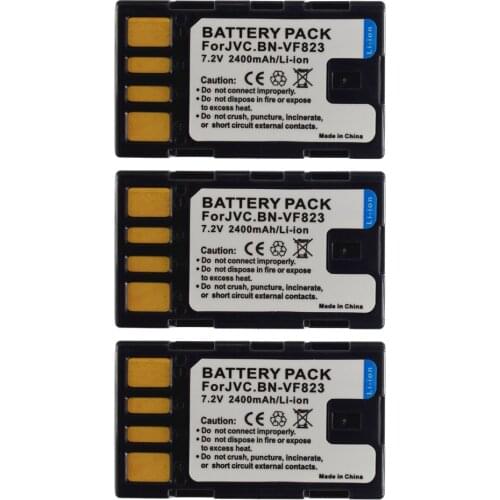 3X BN-VF823 Battery Pack for JVC GY-HM70 HM70E HM100 HM100E HM150 HM150E HM170 HM170E HM180 HM180E Camcorder