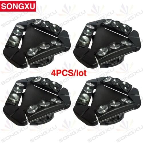 4pcs/lot 9x10W LED Spider Light RGBW 4 in1 Stage Lights Dj LED Spider Moving Head Beam Light/SX-MH140