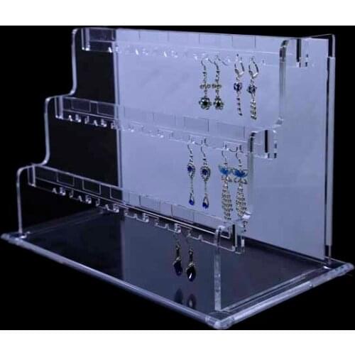 Acrylic Earring Stand Earring Holder Jewelry Display Rack Earring Organizer Jewellery Display Earring Store Showing Shelf