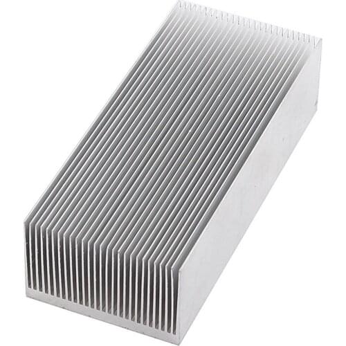 Aluminum Heat Radiator Heatsink Cooling Fin 150x69x37mm Silver Tone