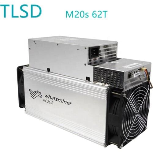 Used TLSD Whatsminer M20s 62T with High Profitability with Power Consumption 2976w
