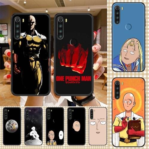 Anime One-Punch Man Phone case For Xiaomi Redmi Note 7 7A 8 8T 9 9A 9S 10 K30 Pro Ultra black trend waterproof 3D cell cover tpu