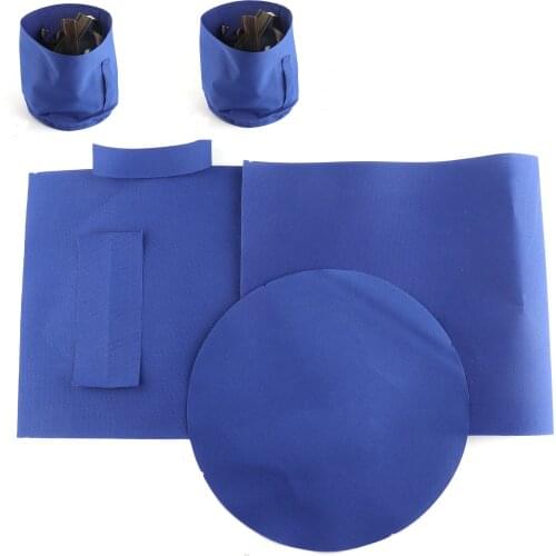 DIY blue storage cubes Cylinder accessories Collapsible Polyester fabric Oxford cloth storage bin with handles Cloth Baskets