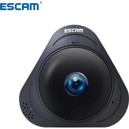 ESCAM Q8 HD 960P 1.3MP 360 Degree Panoramic Monitor Fisheye WIFI IR Infrared Camera VR Camera With Two Way Audio Sold By Anpwoo