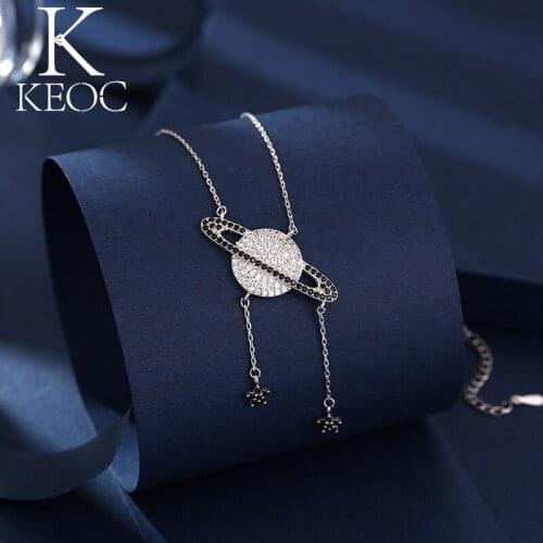 Keoc Ins Hot Star Necklaces for Women Black and White Miraculous Jewelry Dance Party Luxury Tassel Necklaces Jewelry Gift