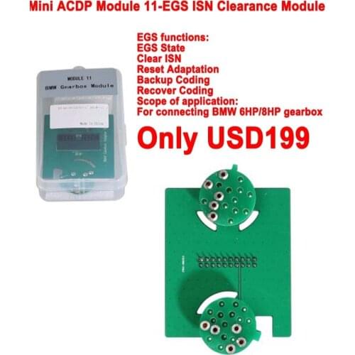 Yanhua Mini ACDP Gearbox Clone Module for BMW/BENZ/VW/Volvo/Land Rover/Ford/Chrysler/Dodge/MSP6 CHIP