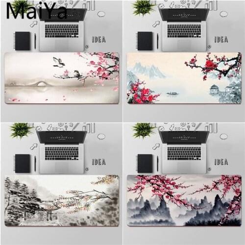 Maiya Chinese cherry blossoms aesthetics MousePads Computer Laptop Anime Mouse Mat Free Shipping Large Mouse Pad Keyboards Mat