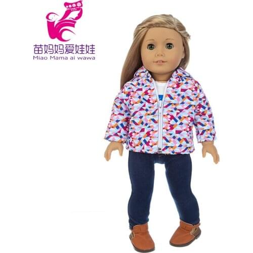 Doll Clothes Jacket For 18inch Girl Doll Clothes New Born Baby Doll Coat Doll Accessories