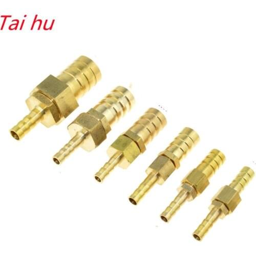 Brass Copper 12mm Hose Barb to 14mm 16mm 19mm OD Hose Gas Coupler Connector Raccord Barb Reducer Pipe Fitting Air Tube Adapter