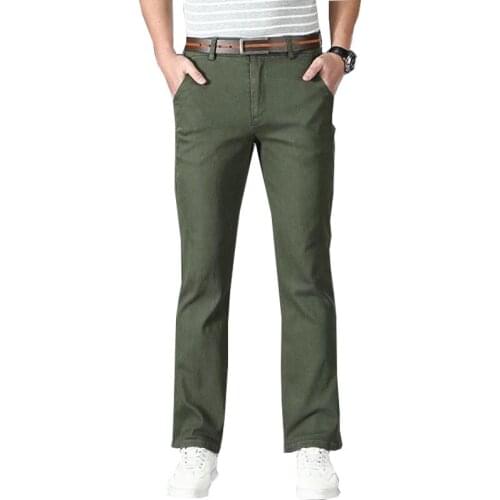 Mens Casual pants Spring and Autumn New Mens Micro-flare Casual pants Korean version of loose trumpet Casual trousers