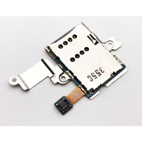 New For Samsung Galaxy Note 10.1 N8000 SIM Card Reader Holder Connector Socket Slot Flex Cable Replacement