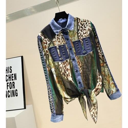 Prowow Womens Denim Shirts