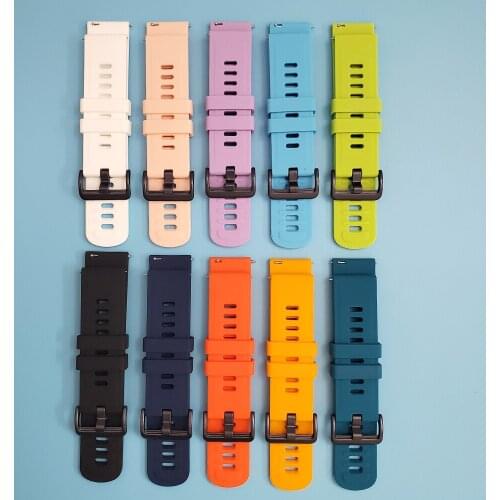 For Amazfit Bip S Silicone Strap Wrist Band For Huami Amazfit GTS Bip lite Replaceable accessories Watchband Bracelet