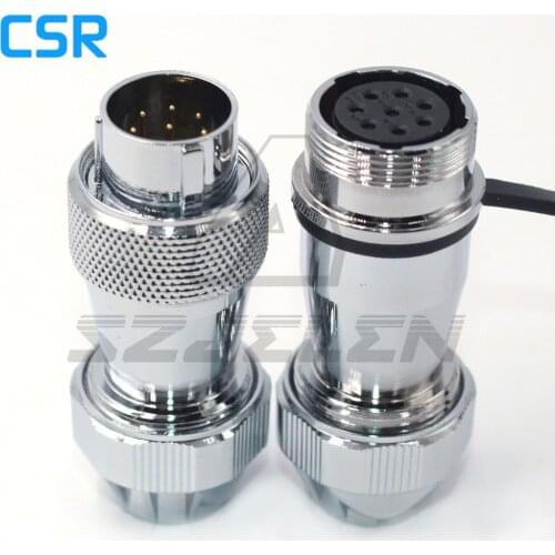 WF20 series Outdoor power supply waterproof connector IP67, docking connector cable 8pin male and female connectors