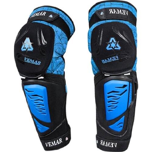 Blue Motorcycle Knee Pads Motorbike Aramid Motocross Equipment Motos Racing Body Armor Gurads Protect Gears Knee Pads Summer