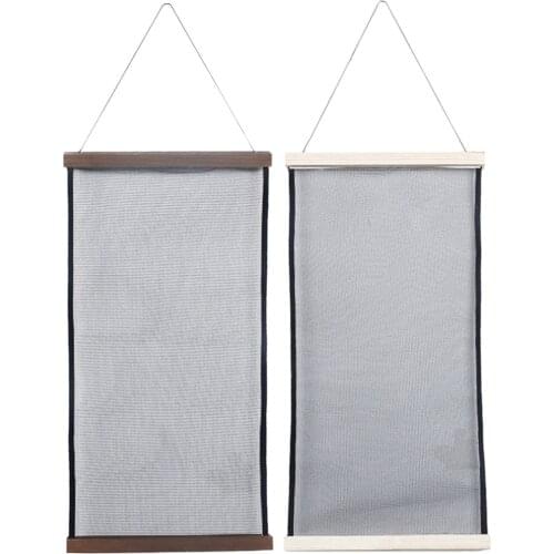 Portable Earring Holder Mesh Storage Display Rack Jewelry Organizer Sunglasses Rack Wooden Save Space Wall Decoration for Girl