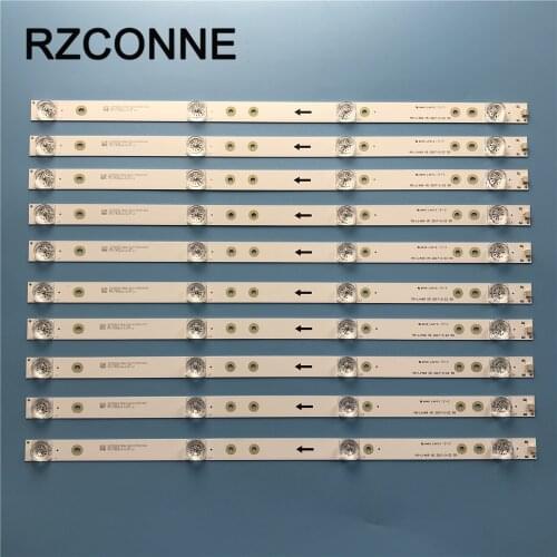 440mm 10pcs LED backlight strip 4 lamp for AKAI 50'' TV JP50UHD110-4K JS-D-JP50EU-042EC E50EU1000 MCPCB