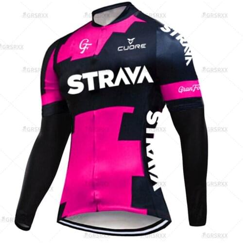 STRAVA Females' Cycling Jersey Downhill Clothes Full Sleeves Bicycle Wear Road Bike Autumn Shirts Bicycle Team Race Sportswear