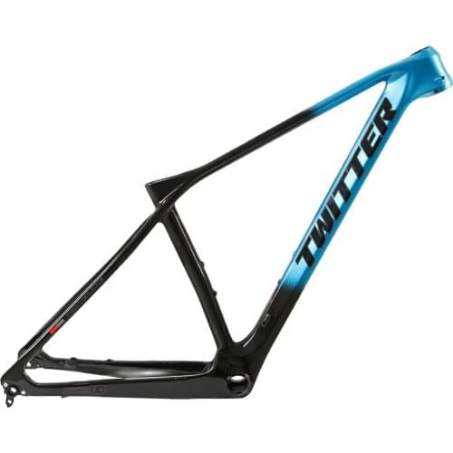 Twitter 2021 New Come Mtb Carbon Frame 29er TA 12x148mm 12x142mm Thru Axle XC Mountain Bike Internal Cable Frame