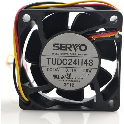 Japan FOR Servo SERVO TUDC24H4S 24V 2.6W 6CM 6025 Ultra-quiet cooling fan