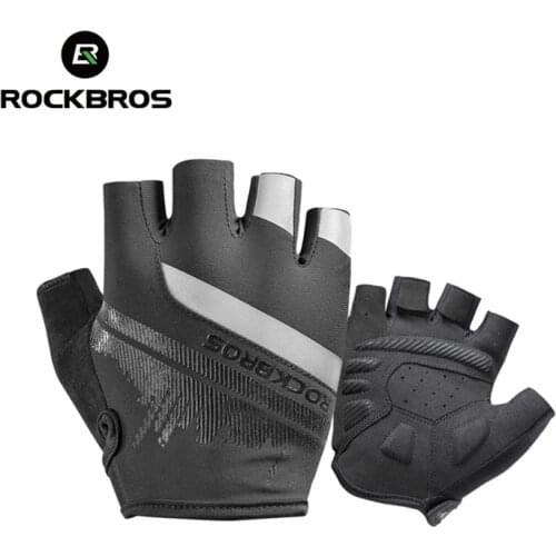 ROCKBROS Cycling Mens Gloves Spring Autumn Bike Cycling Gloves Sports Shockproof Breathable MTB Mountain Bike Gloves Motorcycle