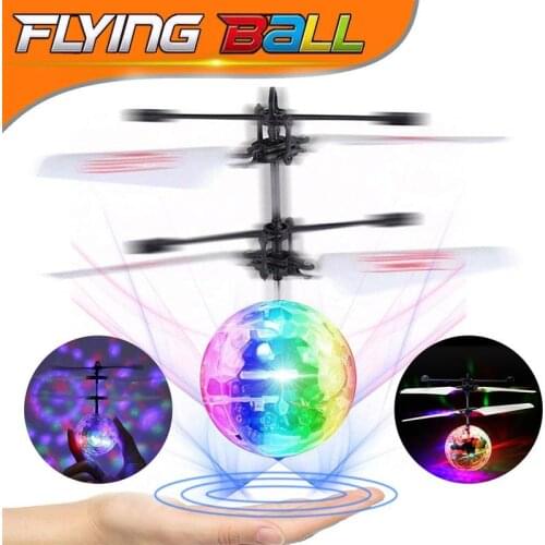 Magical Electric Infrared Sensor Flying Toy Flying Ball Helicopter With Colorful LED Flash Light Toy Kids Gift Christmas Gifts