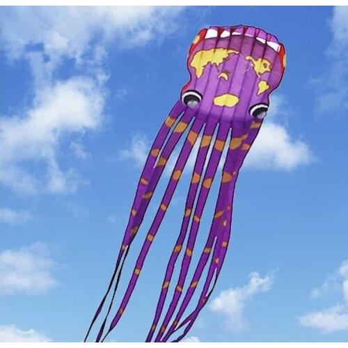 Breeze octopus soft kite Single line kite rainbow large kite trilobite Flying kite ripstop nylon fabric outdoor game child