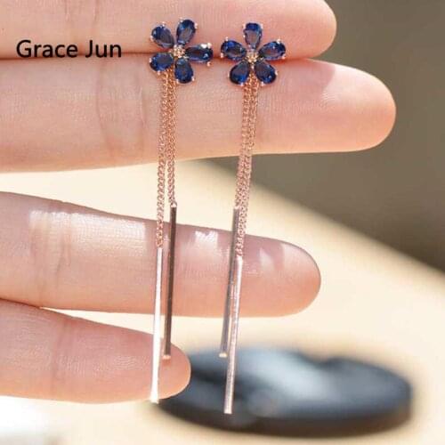 High-grade Copper AAA Cubic Zircon Long Double Tassel Clip on Earrings for Women Party Wedding Luxury No Pierced Charm Ear Clip