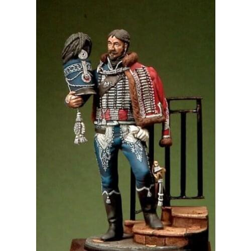 1/32 Scale Unpainted Resin Figure Murat Guard Hussar officer collection figure