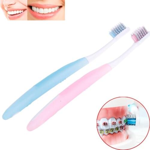 1Pcs Clean Orthodontic Braces Non Toxic Adult Orthodontic Toothbrushes Dental Tooth Brush Set U A Trim Soft Toothbrush